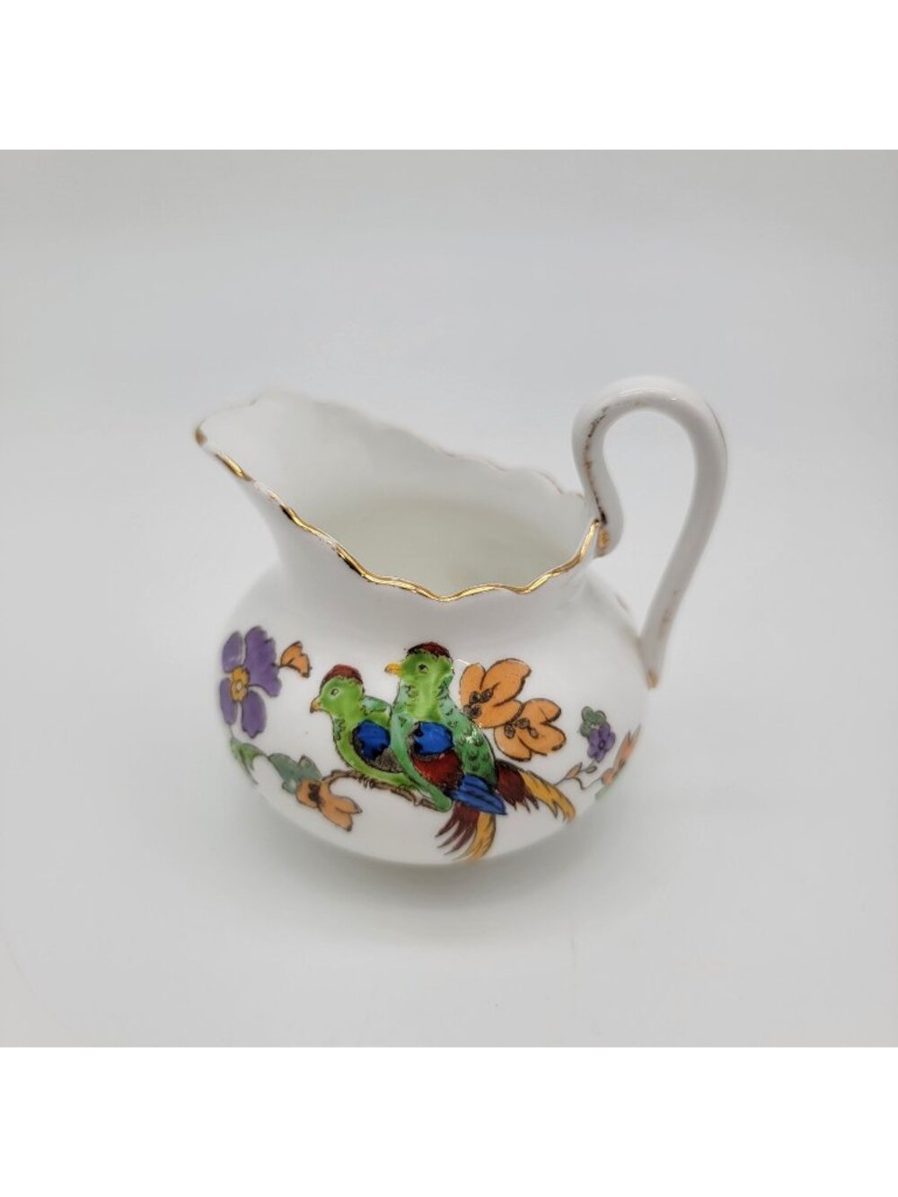Vintage Tuscan China Lawleys Norfolk Pottery Creamer Birds